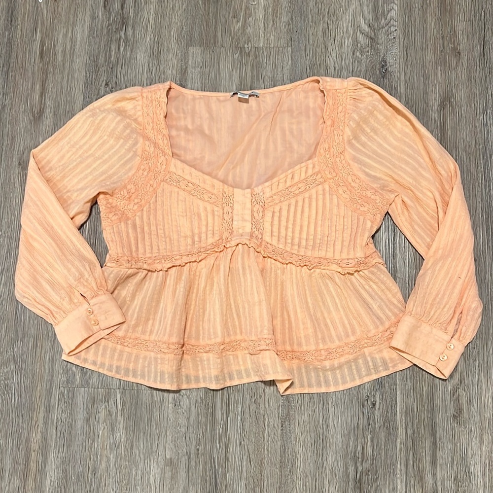 American Eagle Boho Oversized Peblum Top​